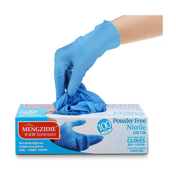 100 Pcs Gloves Disposable Powder Free Latex Household