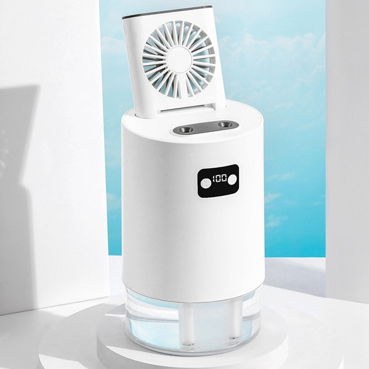 1000ml Portable Summer Cooling Fan Usb Rechargeable Mini