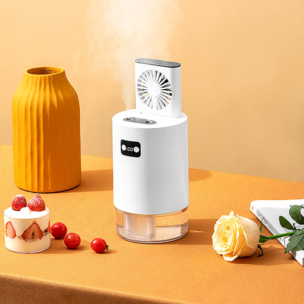 1000ml Portable Summer Cooling Fan Usb Rechargeable Mini