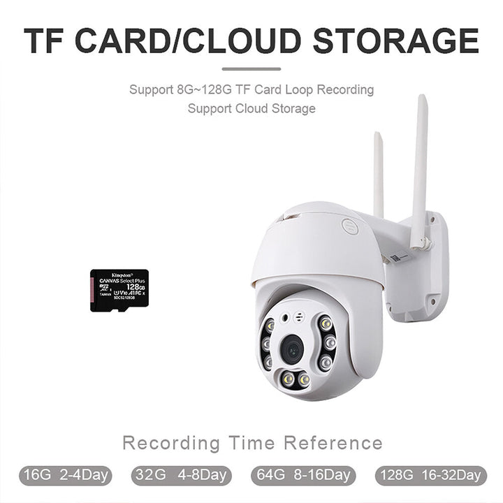 1080p Hd 3mp Ptz Security Camera Two-way Talk Mobile