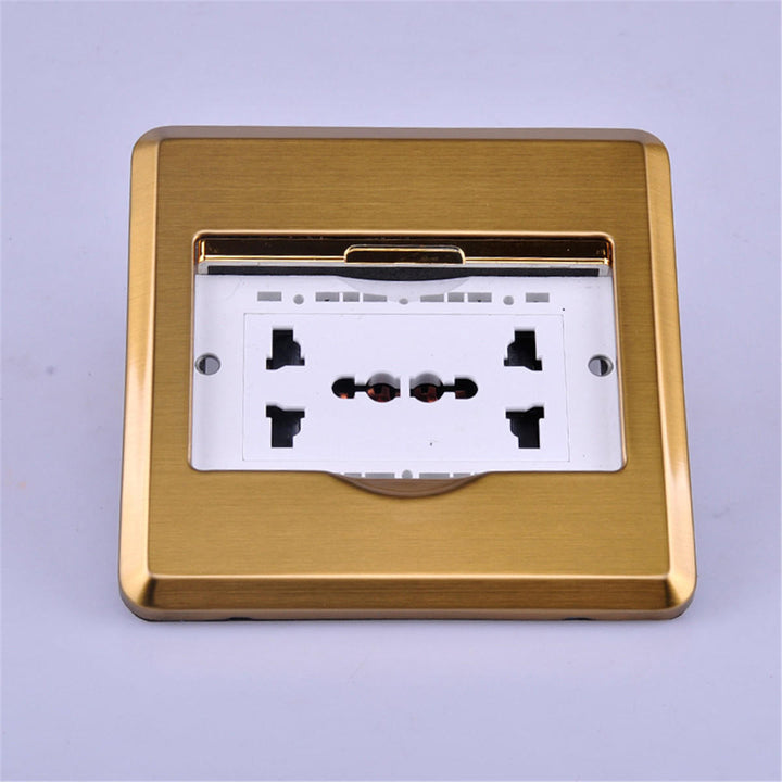 10a Floor Wall Plate Ground Power Outlet Universal Socket