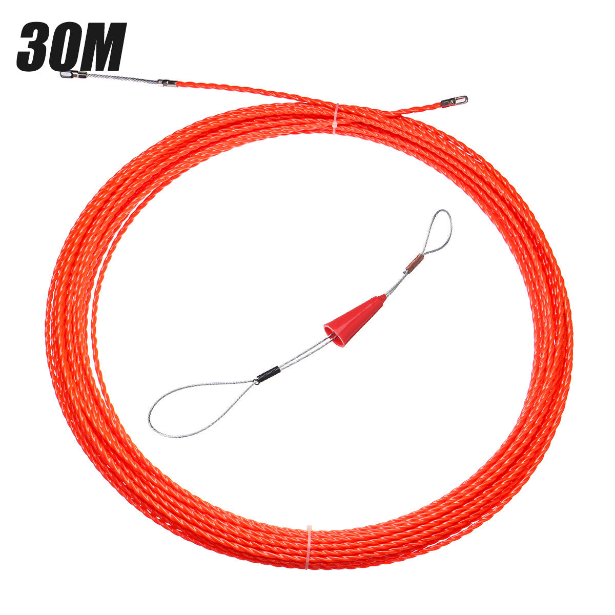 10m/20m/30m Dia 5mm Cable Puller Fish Tape Reel Conduit