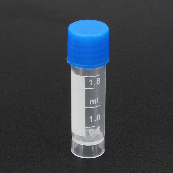 10pcs 1.8ml Plastic Graduated Vial 0.063oz Cryovial Tube