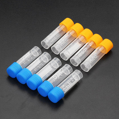 10pcs 1.8ml Plastic Graduated Vial 0.063oz Cryovial Tube
