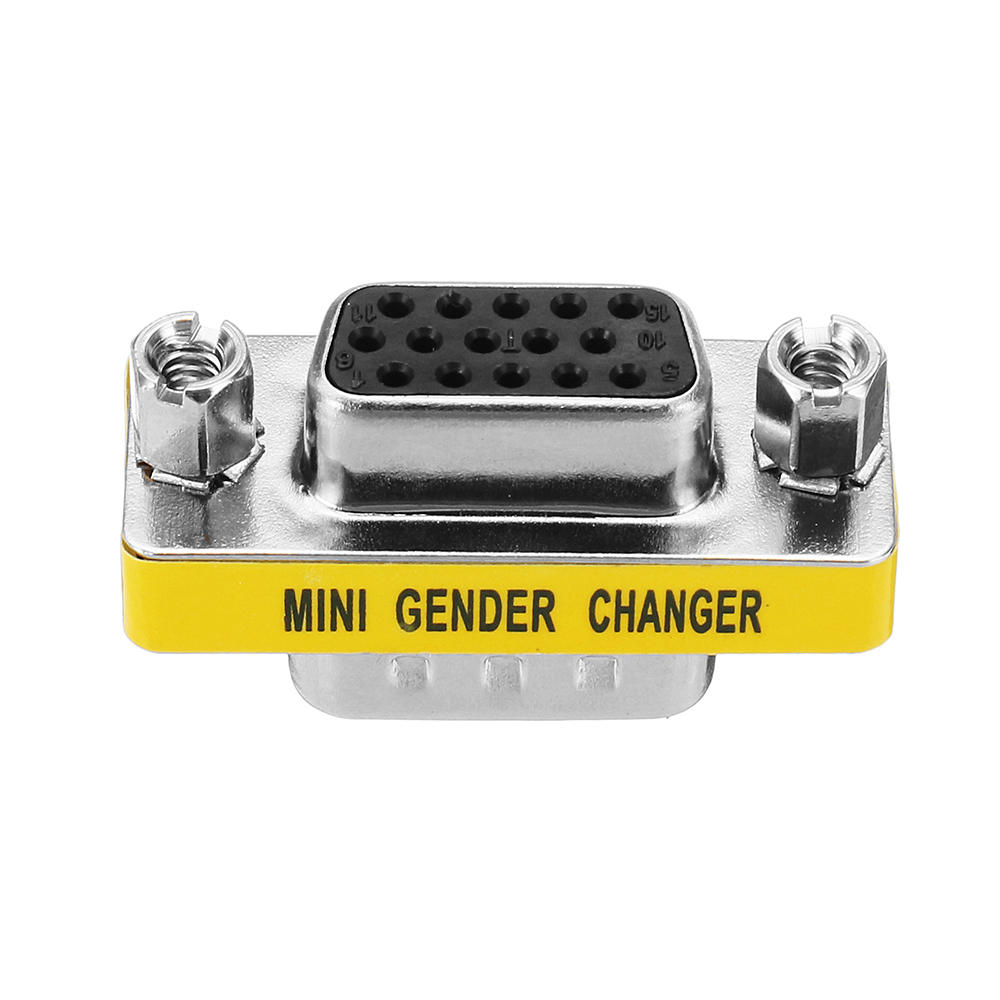 10pcs Db15 Mini Gender Changer Adapter Female To Male Plug