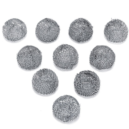 10pcs Pipe Screen Filter Ball Combustion-supporting
