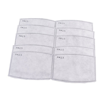 10pcs Pm2.5 Filter Mask Pad Anti Haze Mouth Dust Health Care