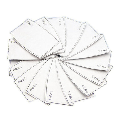 10pcs Pm2.5 Filter Mask Pad Anti Haze Mouth Dust Health Care