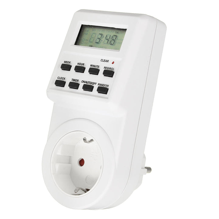 120v Digital Programmable 12/24 Hour Timer Lcd Plug-in Wall