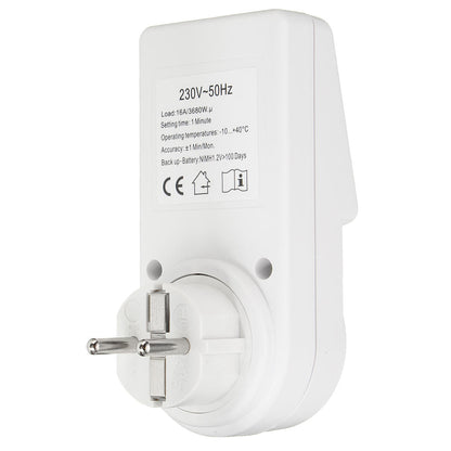 120v Digital Programmable 12/24 Hour Timer Lcd Plug-in Wall