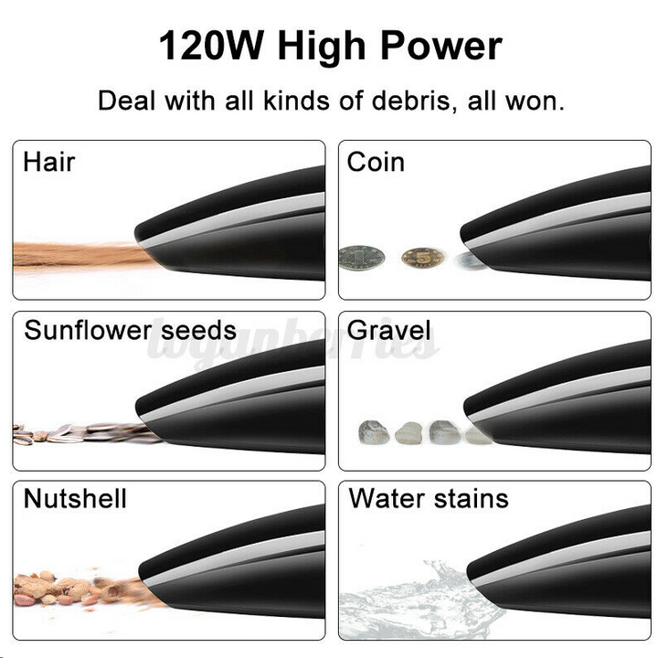 120w 5m Wired Handheld Vacuum Cleaner 4500pa Powerful