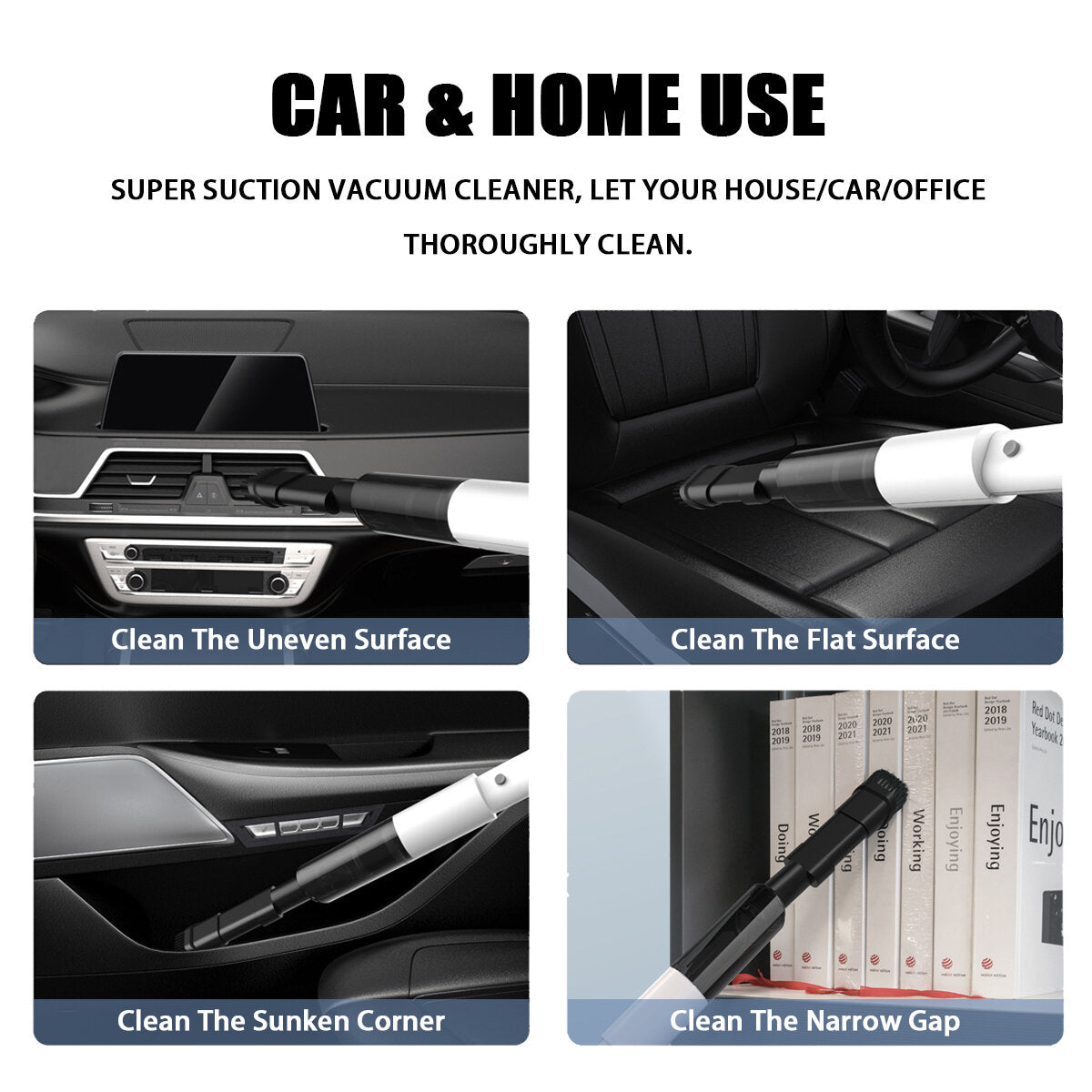 120w Handheld Portable Handy Car Home Vacuum Cleaner 6000pa