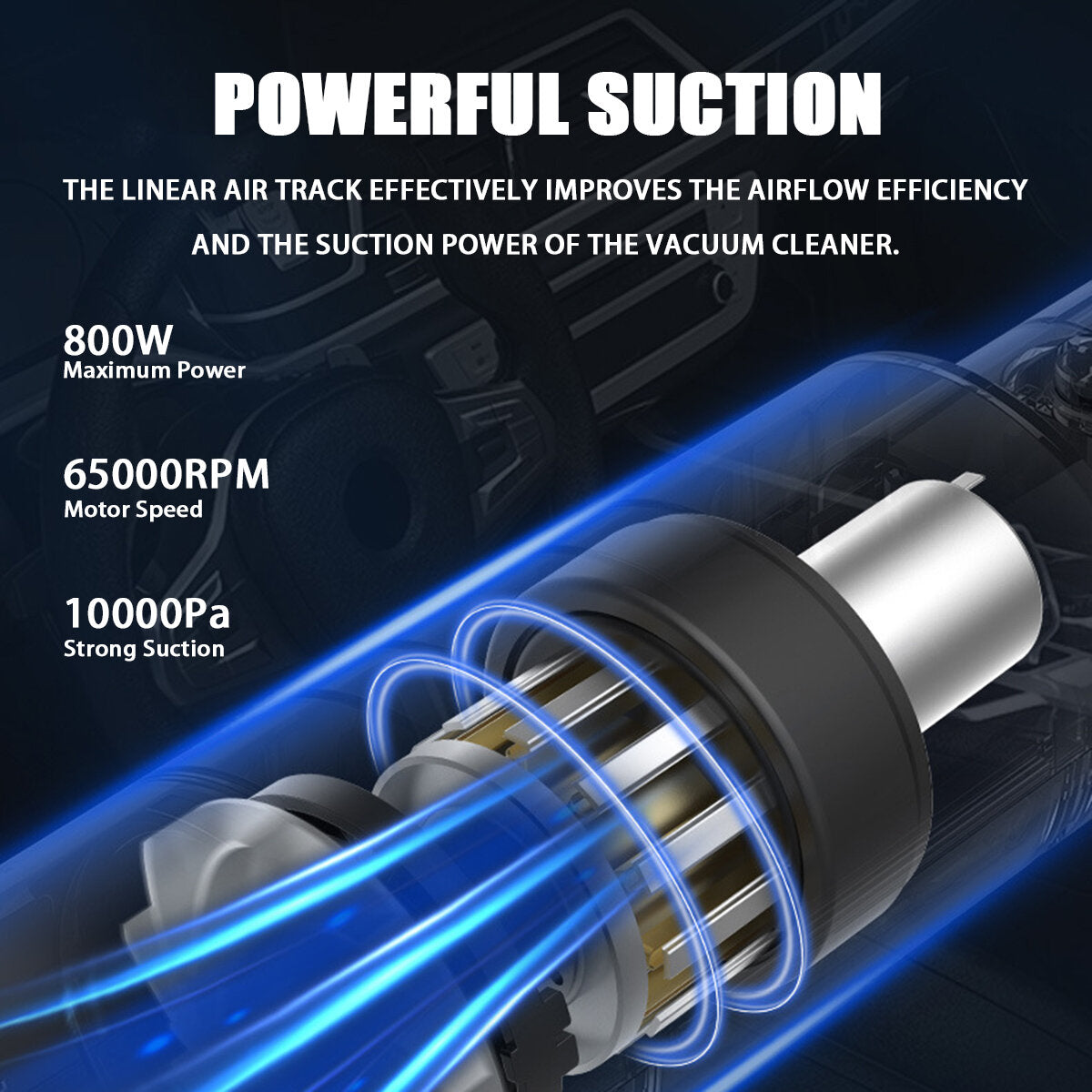 120w Handheld Portable Handy Car Home Vacuum Cleaner 6000pa