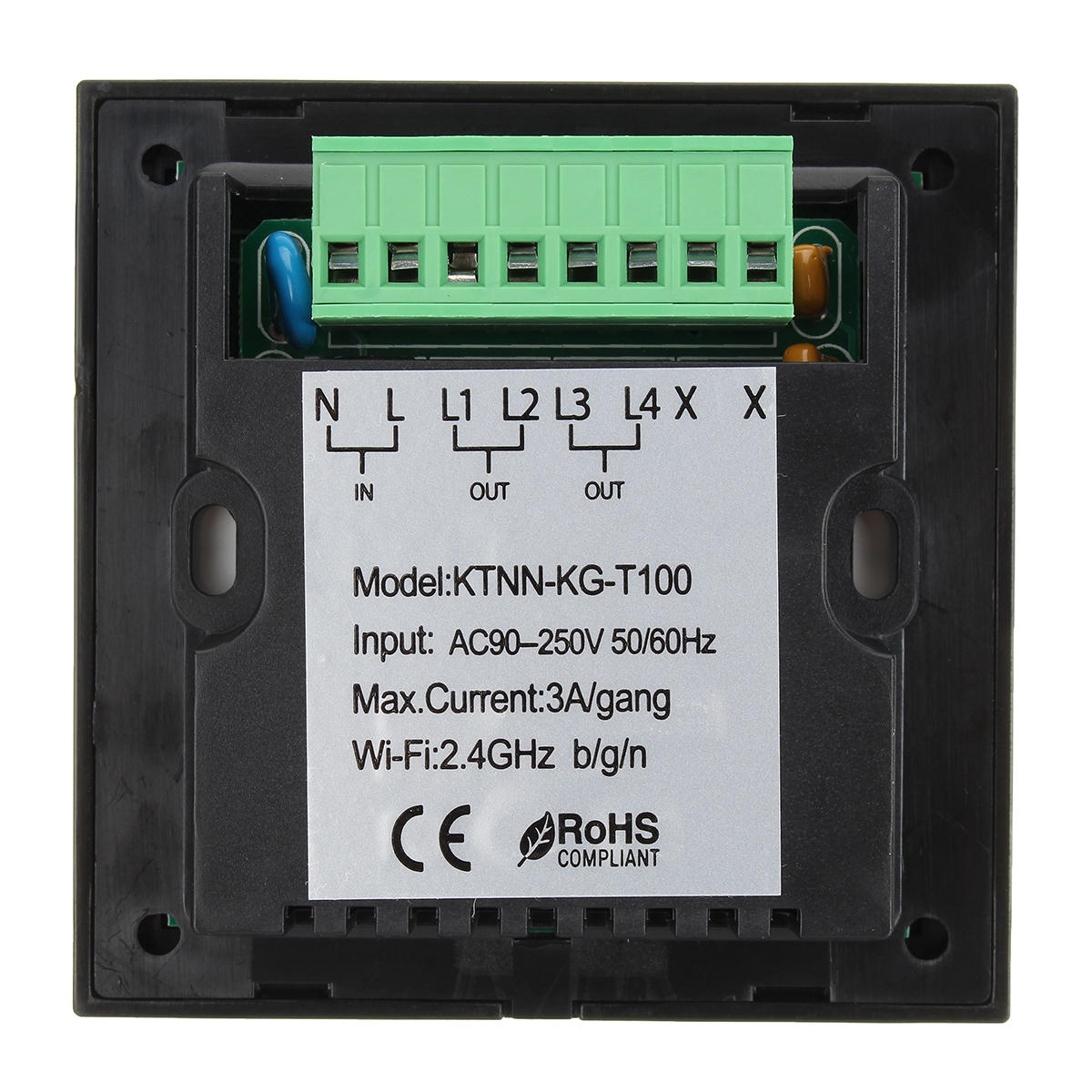 1/2/3/4gang Wifi Smart Wall Light Remote Touch Switch Panel