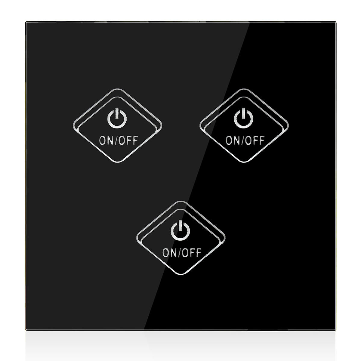 1/2/3/4gang Wifi Smart Wall Light Remote Touch Switch Panel