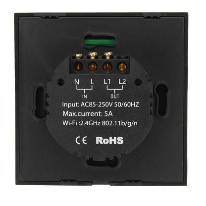1/2/3/4gang Wifi Smart Wall Light Remote Touch Switch Panel