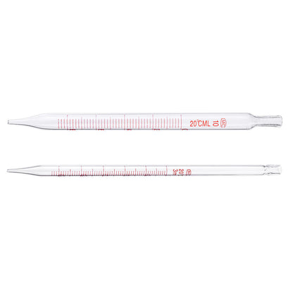 1/2/3/5/10ml Glass Short Pipette With Scale And Bubble Lab