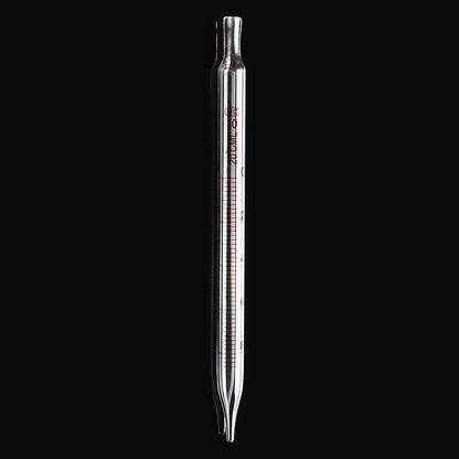 1/2/3/5/10ml Glass Short Pipette With Scale And Bubble Lab