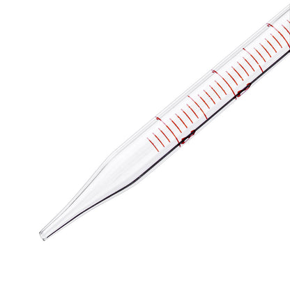 1/2/3/5/10ml Glass Short Pipette With Scale And Bubble Lab