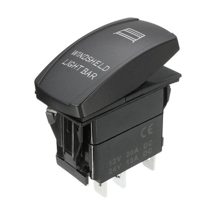 12v 20a 5 Pin Winshield Switch On/off Led Rocker Light Laser