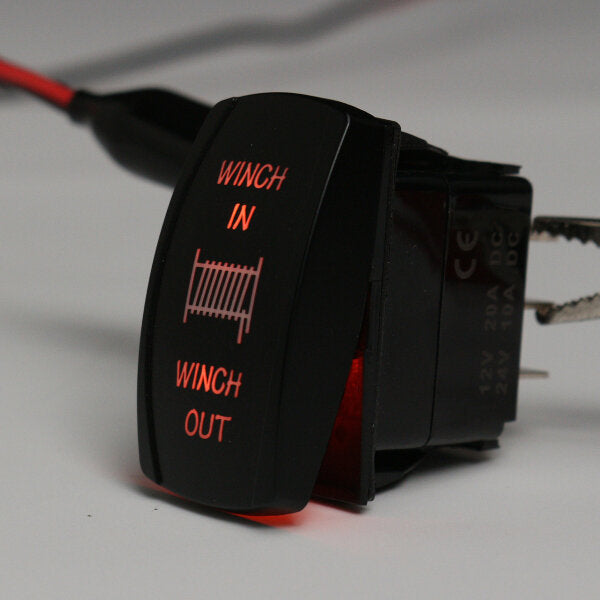 12v 20a 7pin Led Light Laser Rocker Switch Momentary Winch