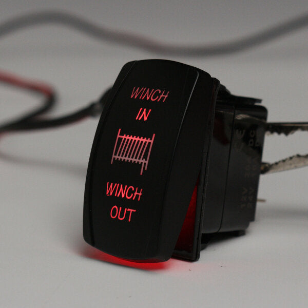 12v 20a 7pin Led Light Laser Rocker Switch Momentary Winch