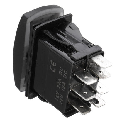 12v 20a 7pin Led Light Laser Rocker Switch Momentary Winch