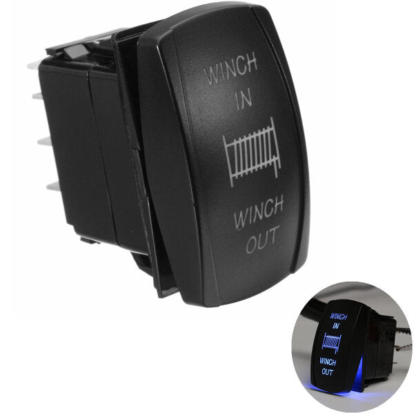 12v 20a 7pin Led Light Laser Rocker Switch Momentary Winch