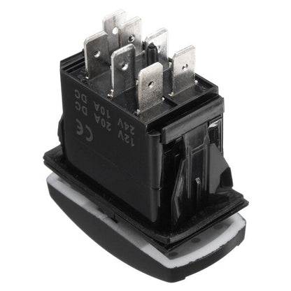 12v 20a 7pin Led Light Laser Rocker Switch Momentary Winch