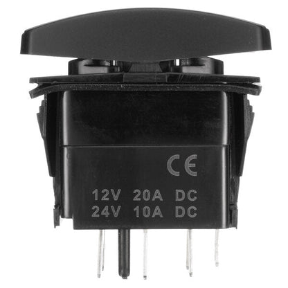12v 20a 7pin Led Light Laser Rocker Switch Momentary Winch