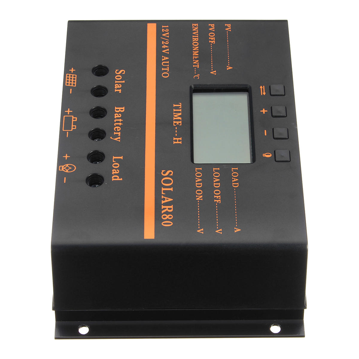 12v/24v 40a/50a/60a/80a Pwm Solar Controller Lcd Function 5v