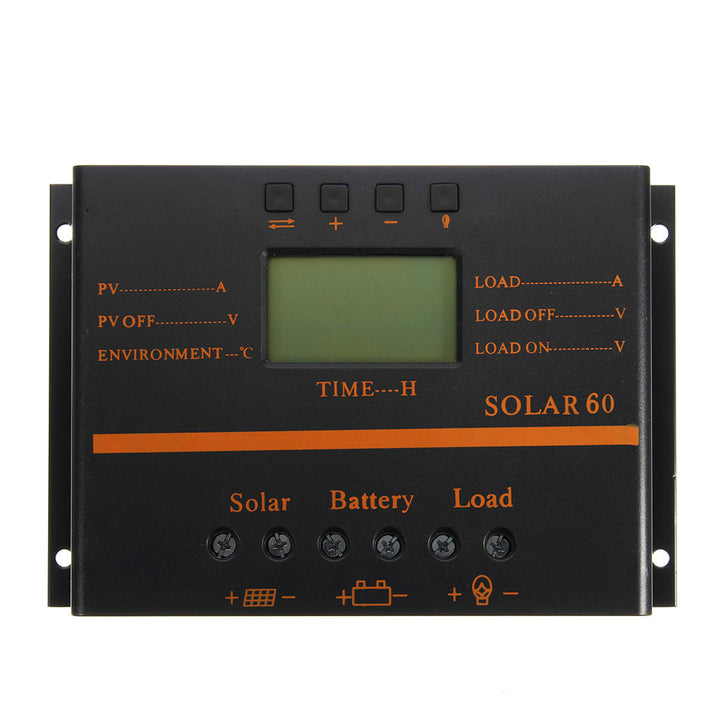 12v/24v 40a/50a/60a/80a Pwm Solar Controller Lcd Function 5v