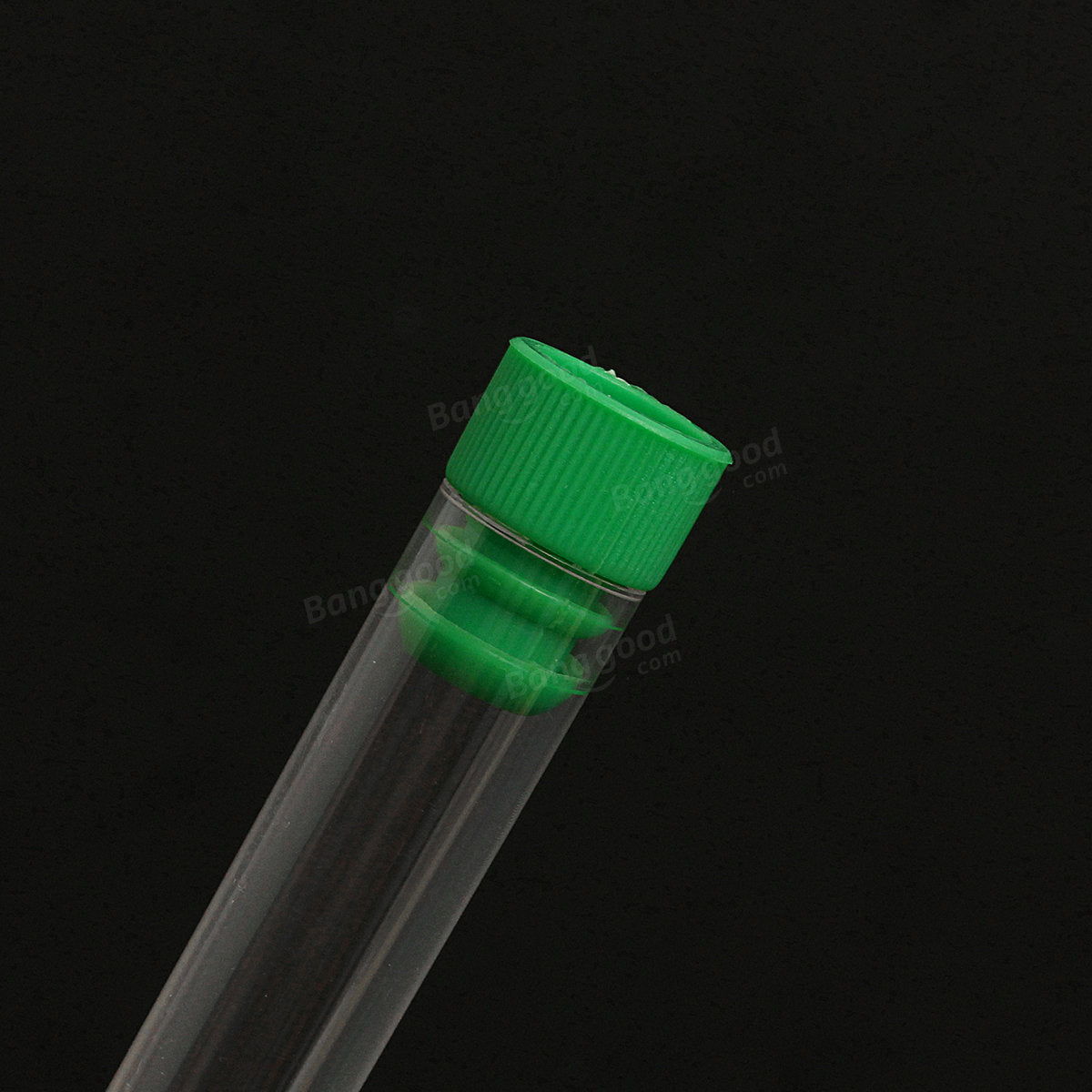 12x75mm Plastic Clear Test Tubes Container With Push Cap Lid