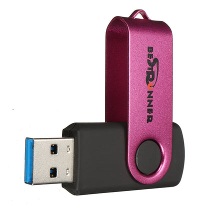 Bestrunner 32G USB3.0 Flash Drives 360  Rotation Pen Drive Memory U Disk