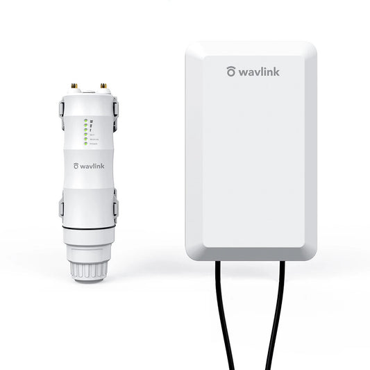 Wavlink Wireless 2.4GHz 300Mbps Wifi Long Range Outdoor AP/Repeater CPE Kit POE High Gain Antenna WiFi Extender 1.5KM 1/2 Pcs