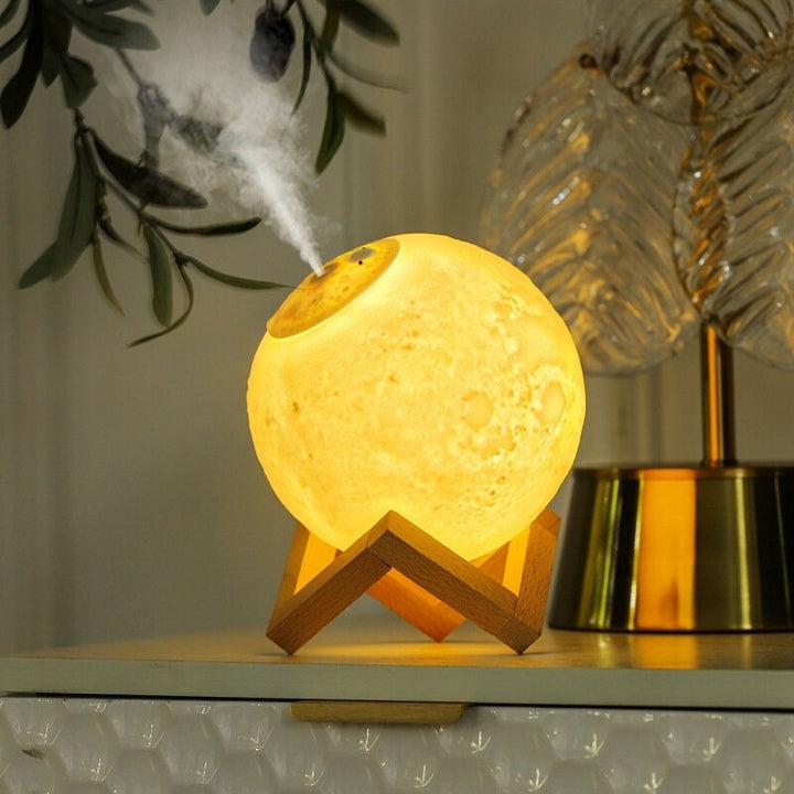 1500ml Air Humidifier 3d Moon Lamp Aroma Essential Oil