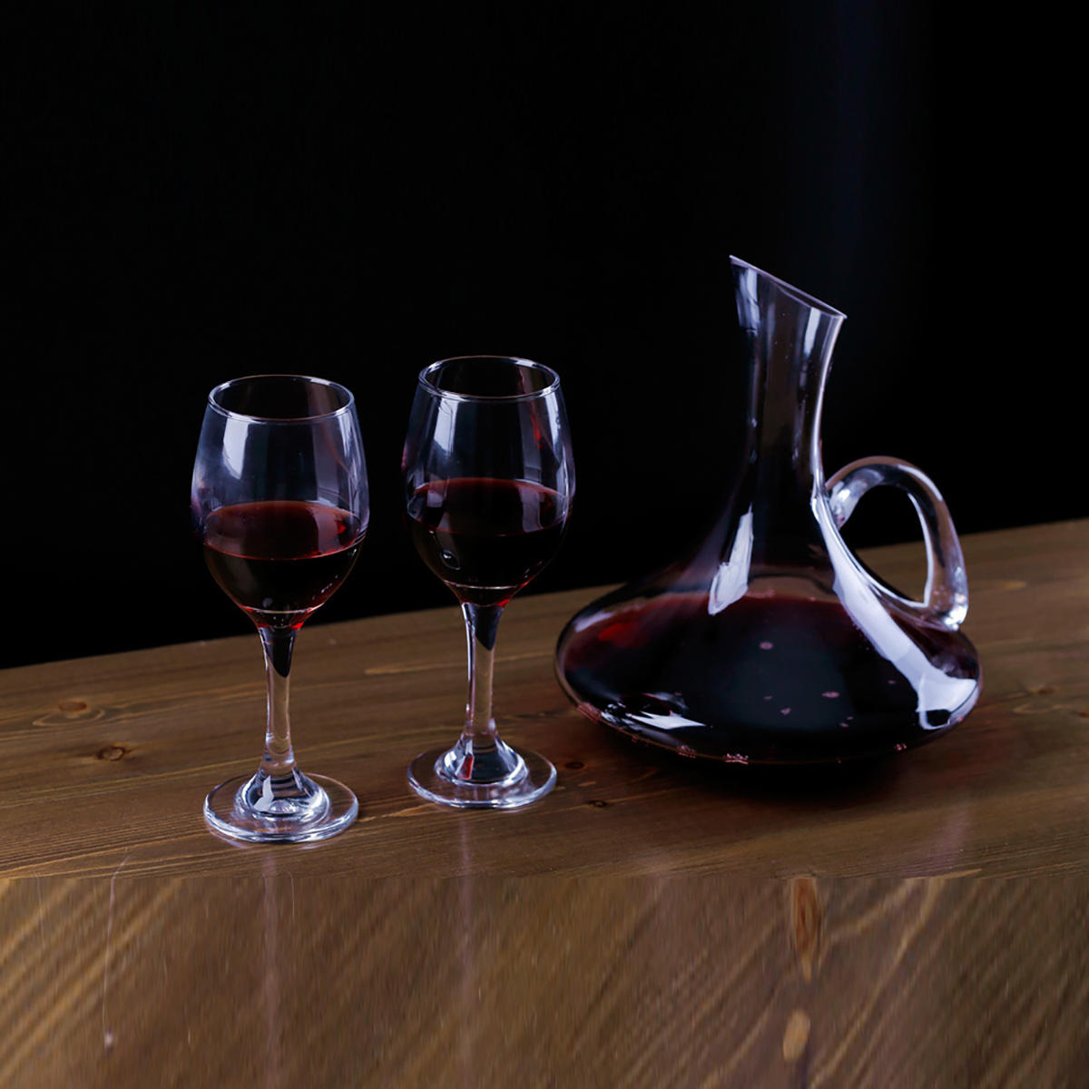 1700ml Crystal Glass Decanter And 4 Cups Elegant Pourer