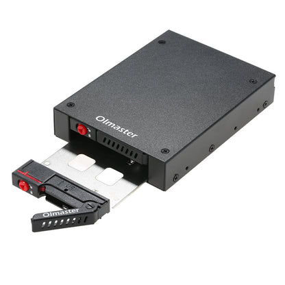 OImaster Hard Drive Enclosure 2.5'' SATA HDD SSD Dock 2 Drive Bays Mobile Rack with Key Lock Support Hot Swap