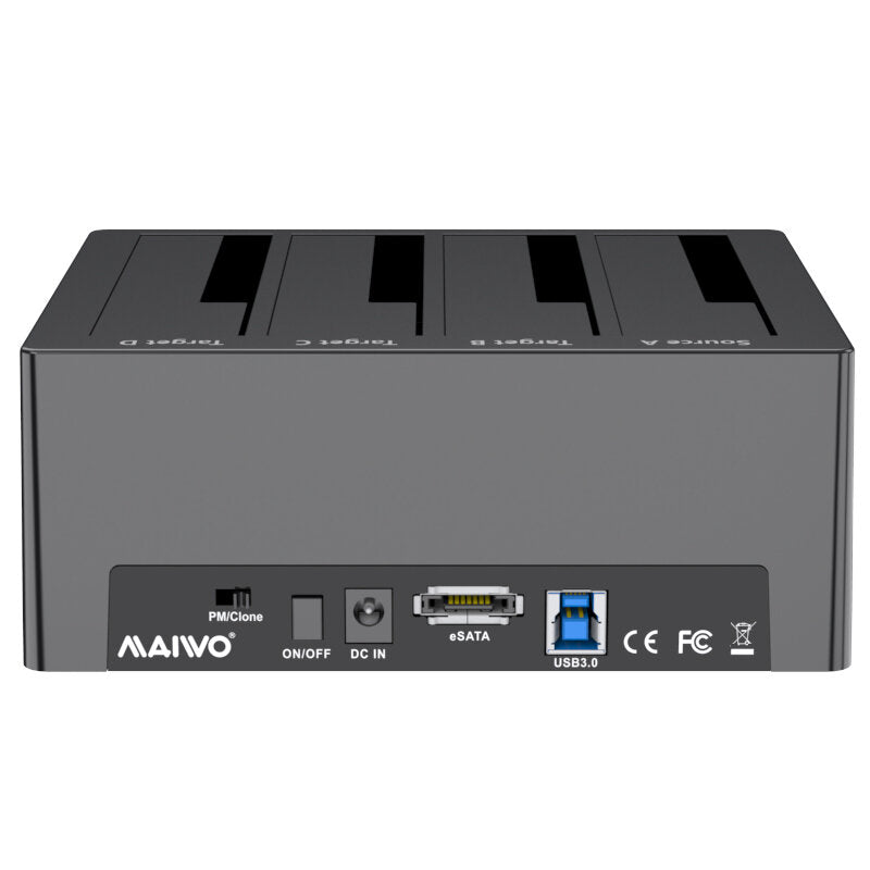 MAIWO SATA HDD SSD Duplicator HDD Docking Station Data Clone Support Up to 64TB Plug and Play for 2.5'' 3.5'' SATA SSD HDD
