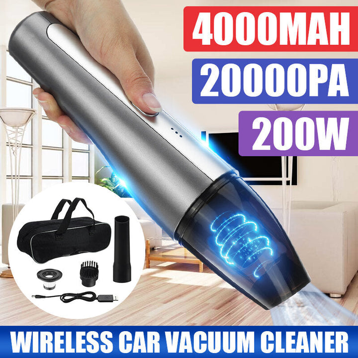 200w 20000pa Mini Portable Wireless Handheld Vacuum Cleaner