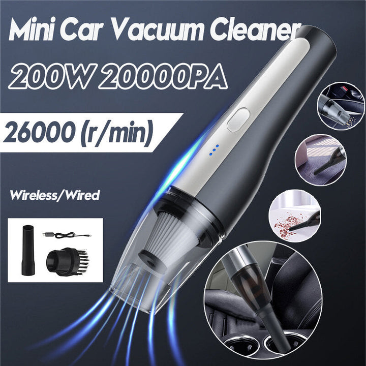 200w 20000pa Mini Portable Wireless Handheld Vacuum Cleaner