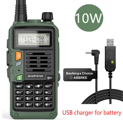 2022 Baofeng Uv-s9 Plus Walkie Talkie Green Yellow Tri-band