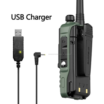 2022 Baofeng Uv-s9 Plus Walkie Talkie Green Yellow Tri-band