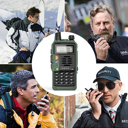 2022 Baofeng Uv-s9 Plus Walkie Talkie Green Yellow Tri-band