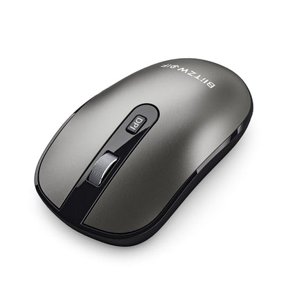 BlitzWolf BW-MO3 Wireless Mouse 2.4GHz bluetooth 3.0/5.0 Triple Mode with USB&Type-C Receiver 2400DPI Noiseless Mouse for Desktop Computer Laptop PC