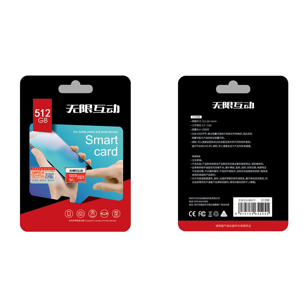 Class 10 UHS-I U3 V30 TF Memory Card 100MB / S TF Flash Card 32G 64G 128G 256G 512G Smart Storage Card