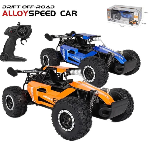 2WD Rc Car Alloy High Speed Car 5Channel 1:16 20km/h 2.4GHz Remote Control Drift Off-Road Vehicle Led Light Truck Toys Gifts
