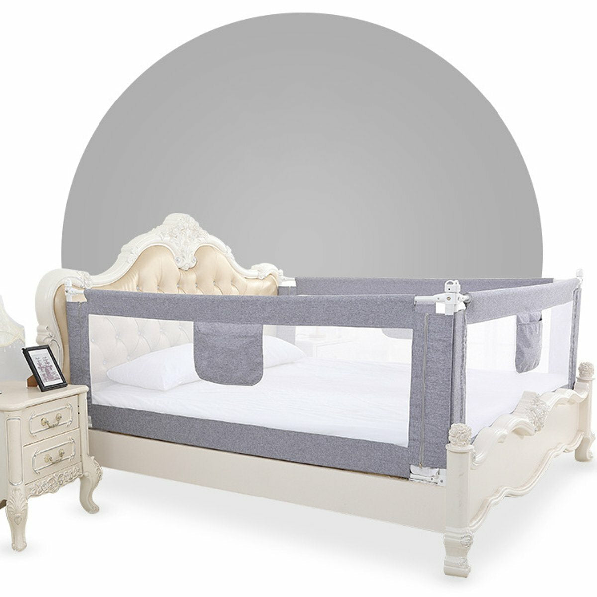 2m Baby Toddler Safety Bed Rail Adjustable Kid Cot Side