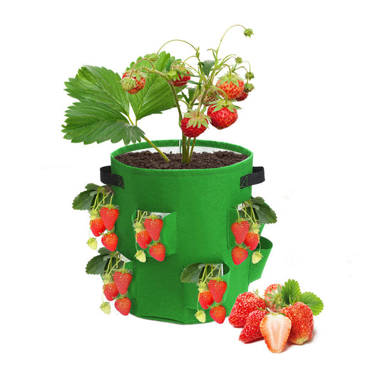 2pcs 10 Gallon Strawberry Planter Bags Grow Bag Garden Pots