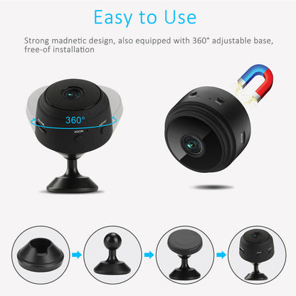 2pcs A9 1080p Hd Mini Wireless Wifi Ip Camera Dvr Night
